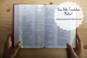 Monthly Question: Does Bible Translation Matter?